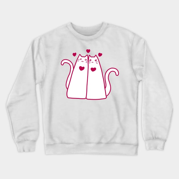 Kitty Friends Crewneck Sweatshirt by saradaboru